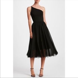 Dress the Population Eliza One Shoulder Midi Dress